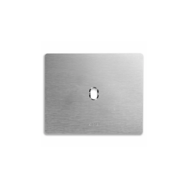 PLAQUE NEW STYLE 44 RECTANGULAIRE ALUMUNIUM NATUREL BROSSÉ 3 MODULES 1 COMMANDE|sfh|d31923a59b87|