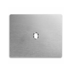 PLAQUE NEW STYLE 44 RECTANGULAIRE ALUMUNIUM NATUREL BROSSÉ 3 MODULES 1 COMMANDE|sfh|880597fd32dc|