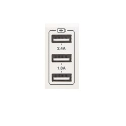 CHARGEUR TRIPLE USB 3.4A BLANC|sfh|212aa8e1ad55|