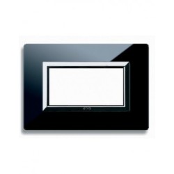 PLAQUE VERA 44 RECTANGULAIRE EN VERRE NOIR ABSOLU 4 MODULES|sfh|948dab7b58dc|