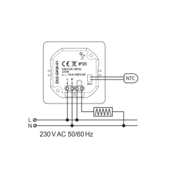 Thermostat Wi-Fi Noir|sfh|3f2d13ef54f5|