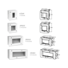 Boîte Apparente noir mat 4 modules|sfh|0f71c50d97fd|