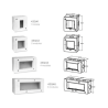 Boîte Apparente noir mat 6 modules|sfh|28f65aefdd44|