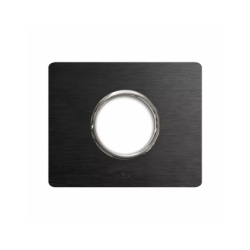 PLAQUE NEW STYLE 44 RECTANGULAIRE ALUMUNIUM ANTHRACITE BROSSÉ 3 MODULES POUR 1 PRISE DE COURANT|sfh|09fcd9eb3c8f|