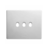 PLAQUE NEW STYLE 44 RECTANGULAIRE CORIAN BLANC 3 MODULES 3 COMMANDES|sfh|fd3d84290eef|