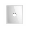 PLAQUE NEW STYLE 44 CARREE VERRE BLANC 2 MODULES 1 COMMANDE|sfh|cf3e133eaf4d|