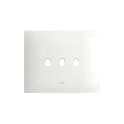 PLAQUE SMART NEW STYLE 44 RECTANGULAIRE BLANC EFFET MAT 3 MODULES 3 COMMANDES|sfh|c84562967d68|
