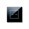 PLAQUE VERA 44 TOUCH CARRÉE NOIR ABSOLU 2 MODULES 2 COMMANDES|sfh|6c4032d651f0|